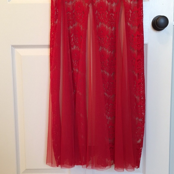 Betsy & Adam Red Evening Gown NWOT - Picture 2 of 5